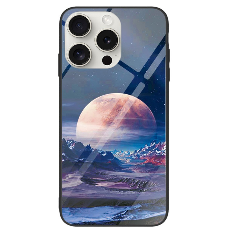 Capa iPhone 16 Pro de vidro temperado White Planet