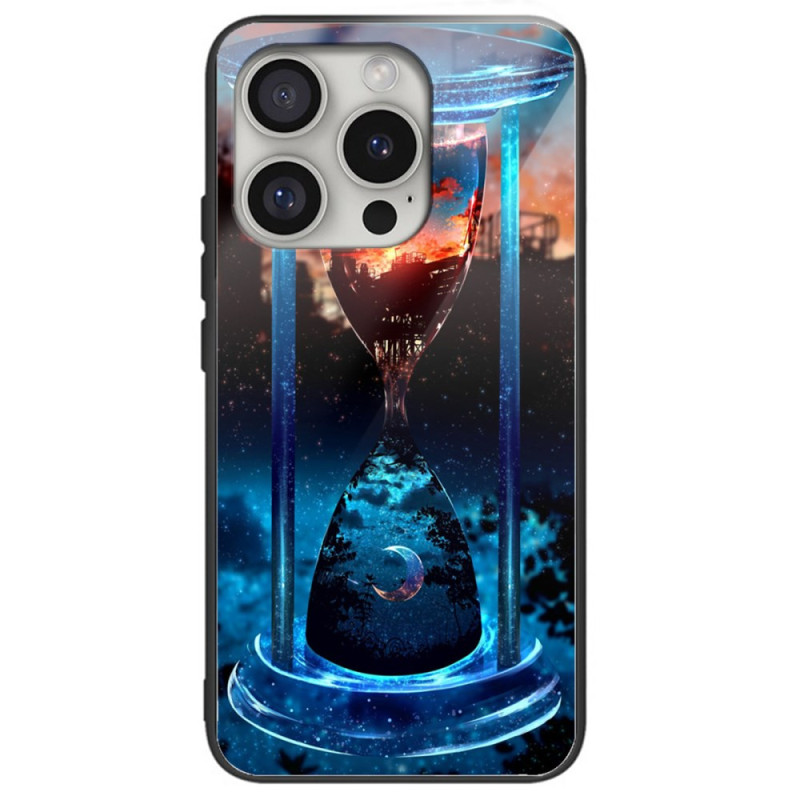 Capa de vidro temperado para iPhone 16 Pro Sun & Moon