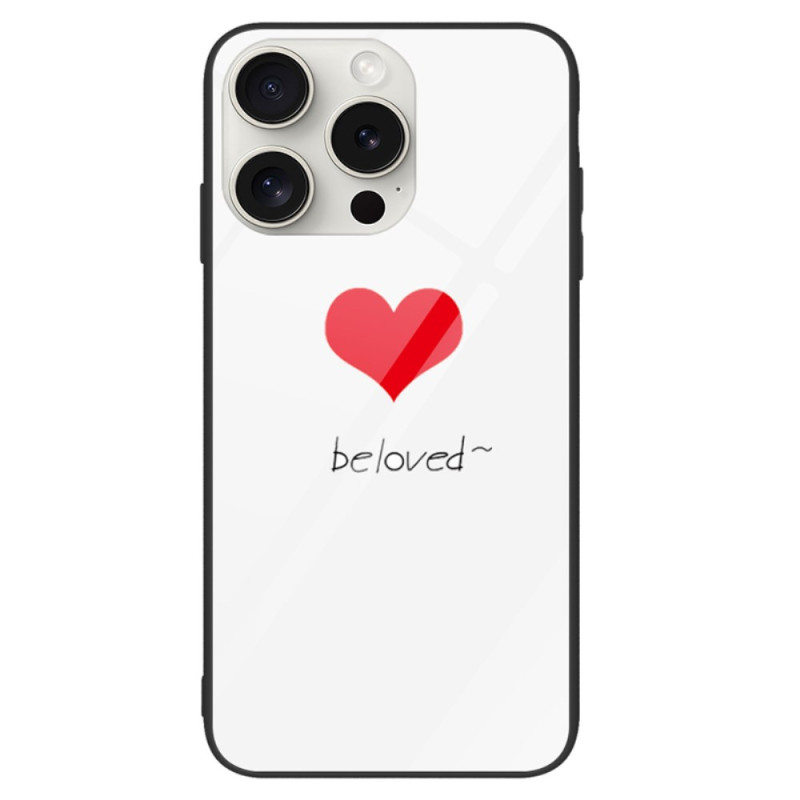 Capa de vidro temperado para iPhone 16 Pro Be Loved