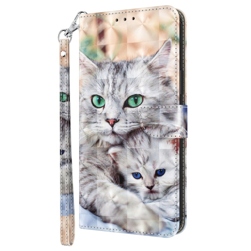 Capa para Google Pixel 9 / Pixel 9 Pro Two Lanyard Cats