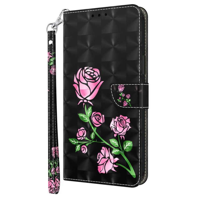 Capa com cordão para Google Pixel 9 / Pixel 9 Pro com estampado floral