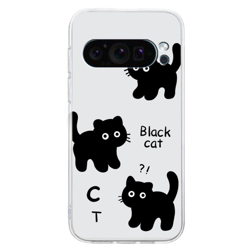 Capa para Google Pixel 9 Gato preto