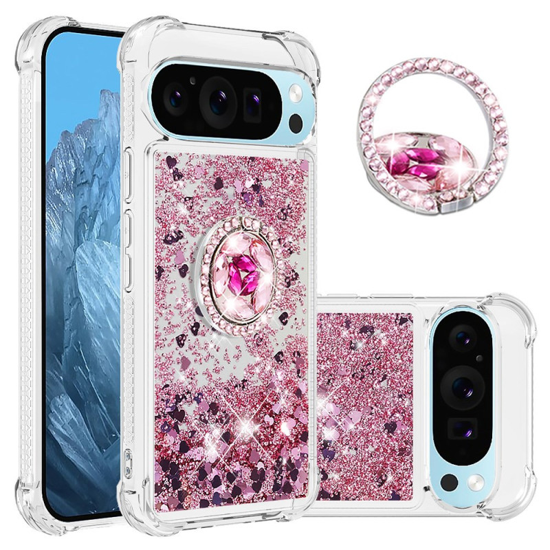 Capa para Google Pixel 9 / Pixel 9 Pro Suporte com anel brilhante