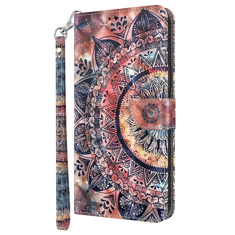 Capa Google Pixel 9 Pro XL Mandala em cores com alça