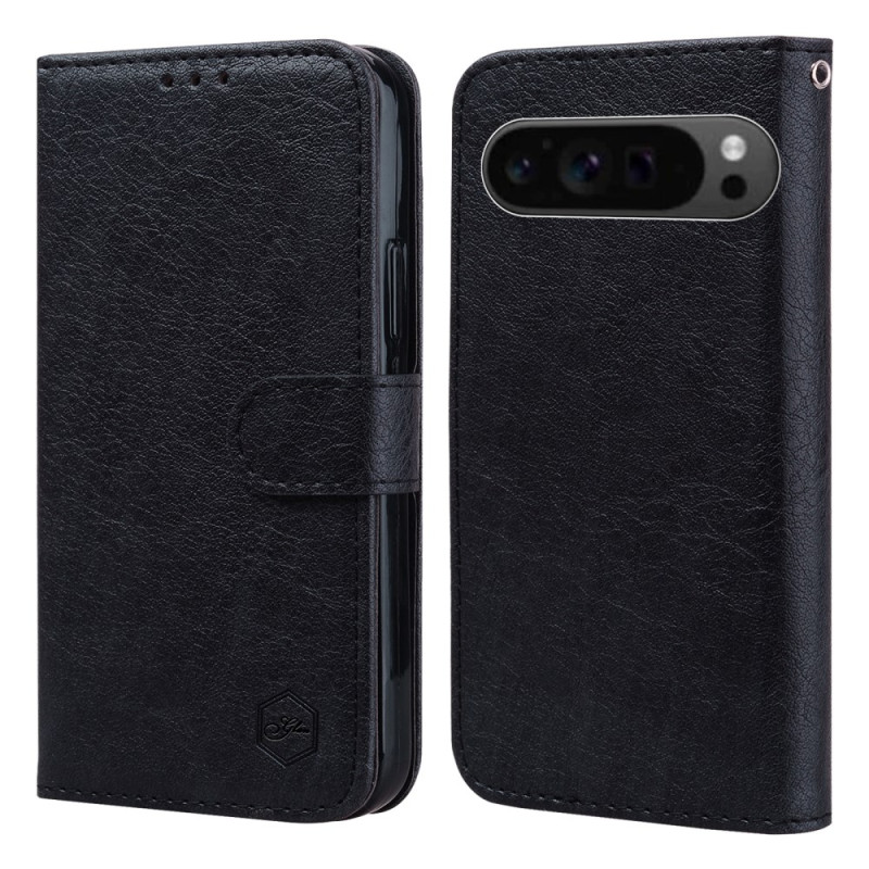 Capa de couro retro para Google Pixel 9 Pro XL