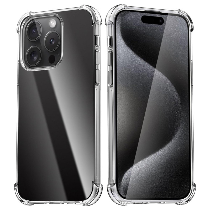 Capa transparente à prova de choque para iPhone 16 Pro