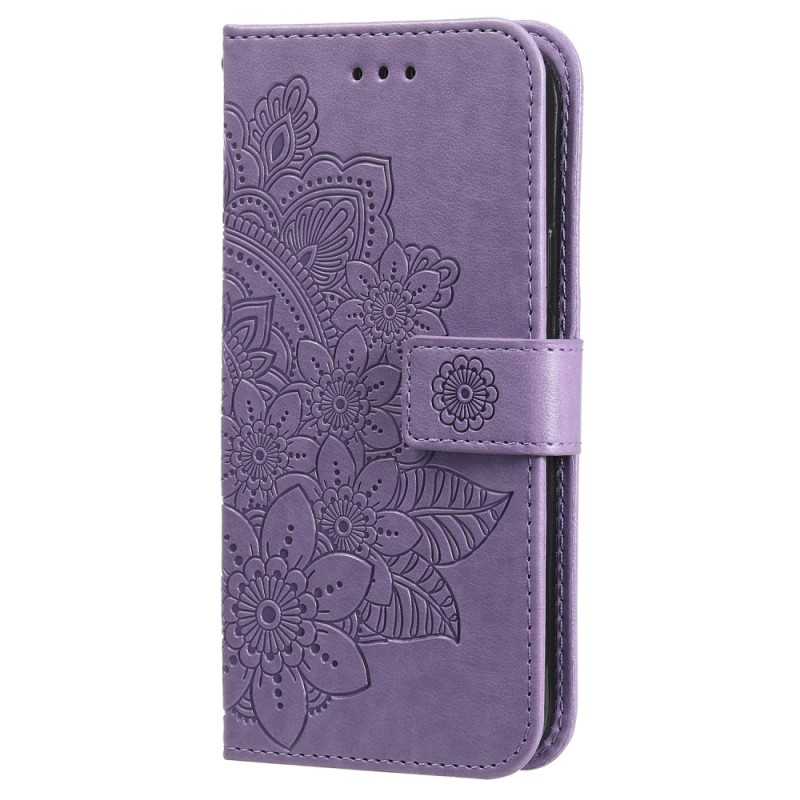 Capa iPhone 16 Pro Mandala Print com cordão de pescoço