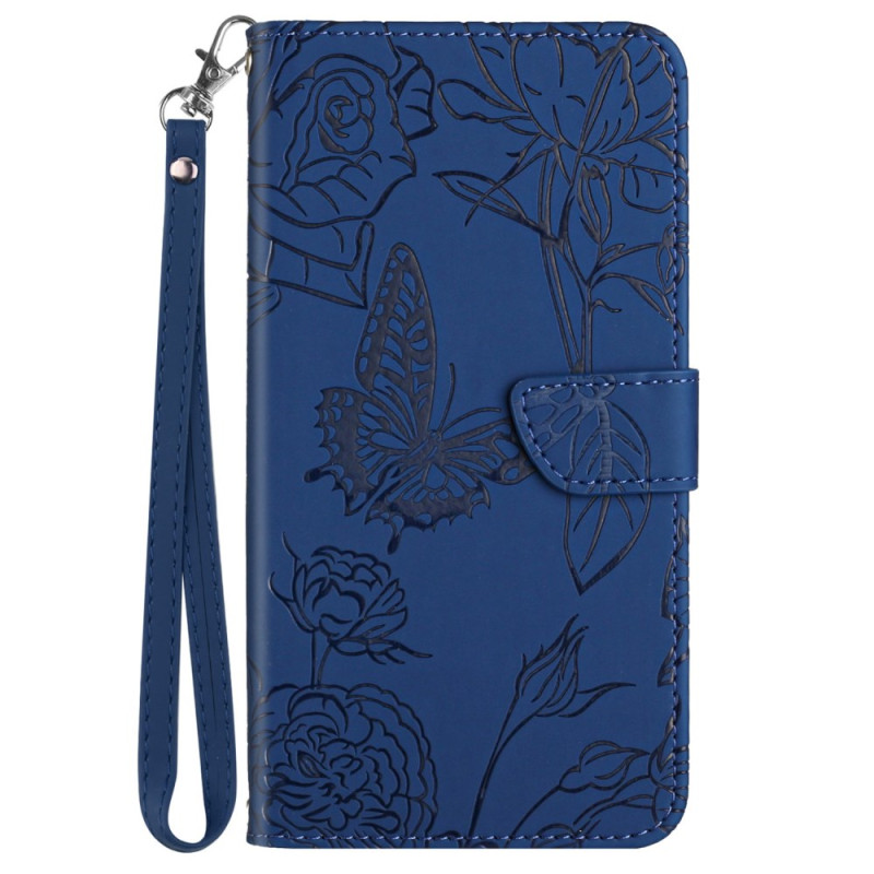 Capa iPhone 16 Pro Print Butterflies Lanyard