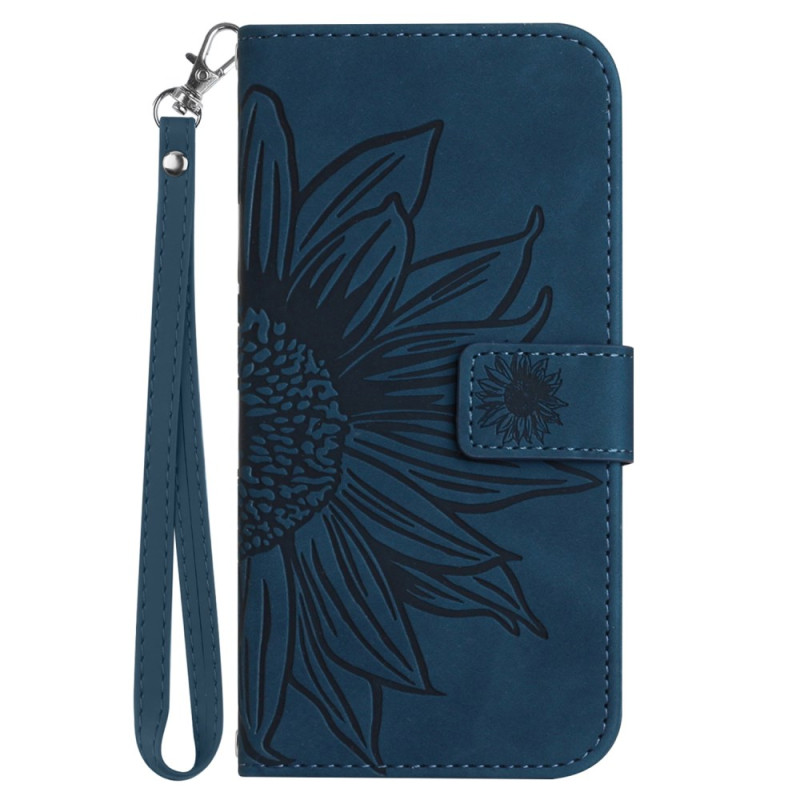 Capa com cordão para iPhone 16 Pro Sunflower Print