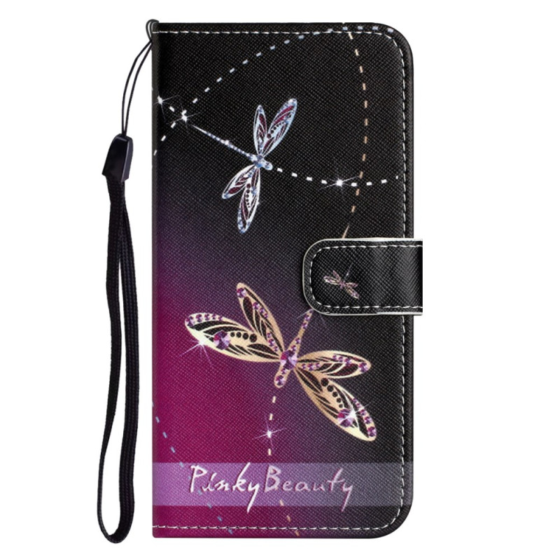 Capa para iPhone 16 Pro Max Dragonfly com correia