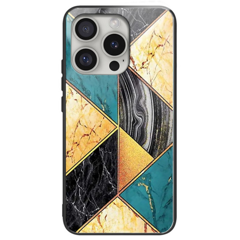 Capa para liPhone 16 Pro Max Marble Amarelo e Verde