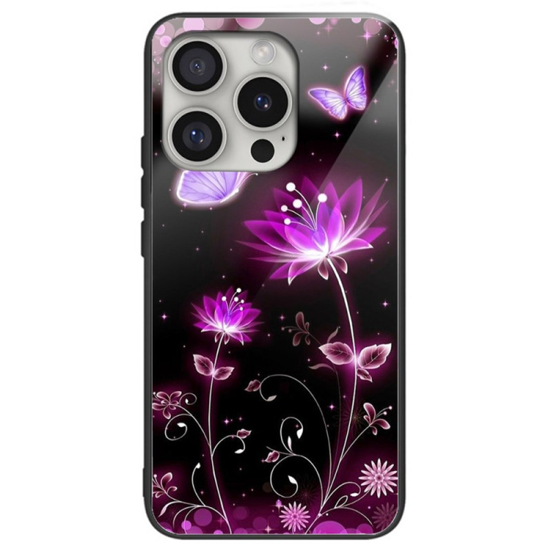 Capa iPhone 16 Pro Max Vidro temperado Lotus Fluorescente