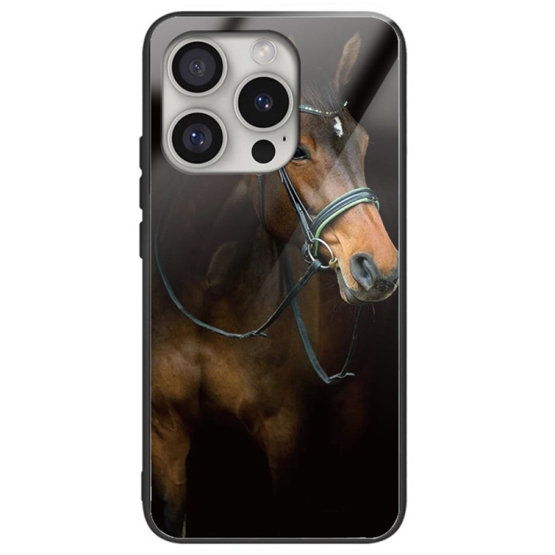 Capa iPhone 16 Pro Max Vidro temperado com impressão de cavalo