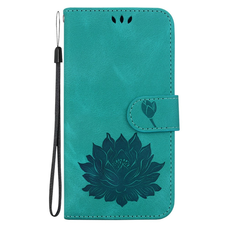 Capa para Oppo Reno 12 Pro 5G com fita flor de lótus