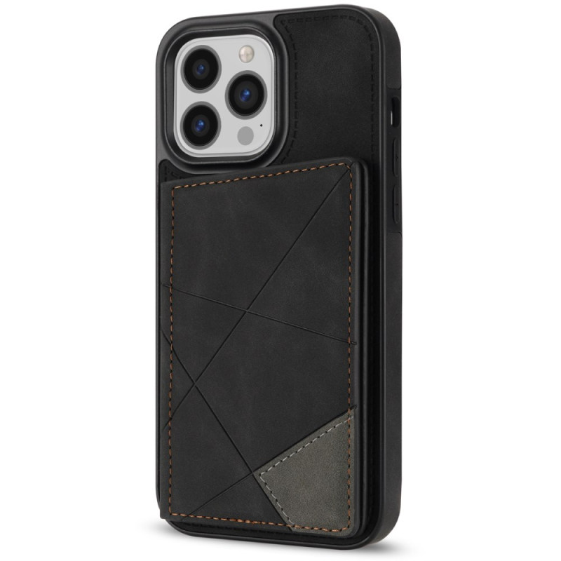 Capa para cartão com padrão geométrico para iPhone 16 Pro Max