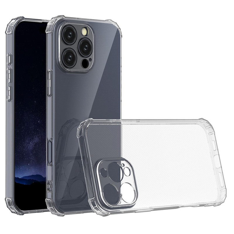 Capa transparente à prova de riscos para iPhone 16 Pro Max