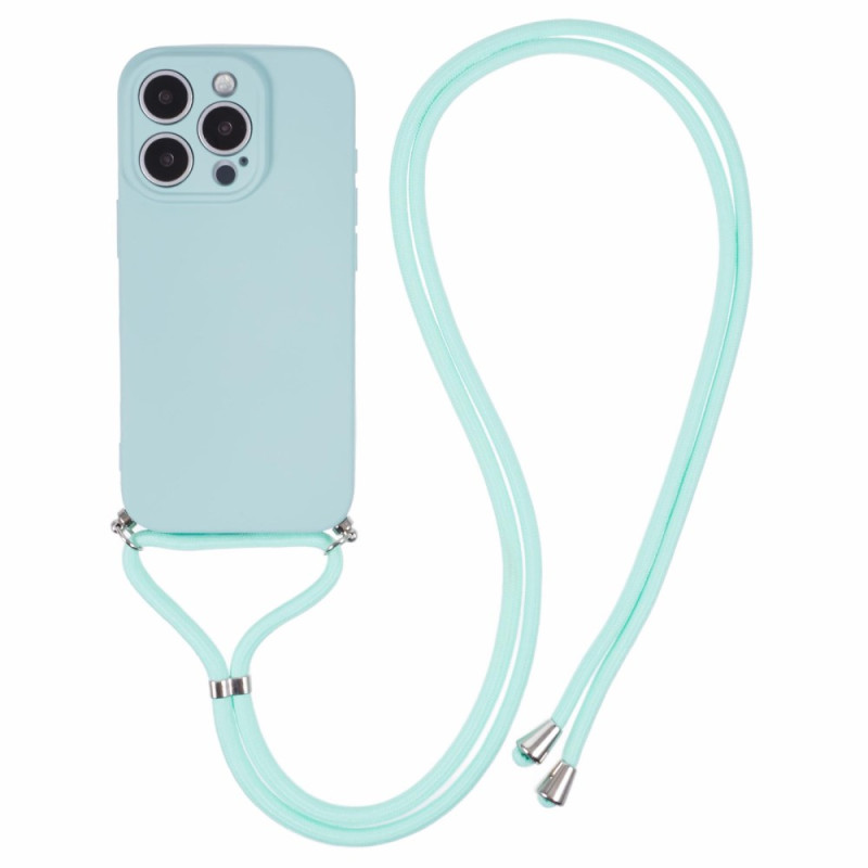 Capa com cordão para iPhone 16 Pro Max Silicone