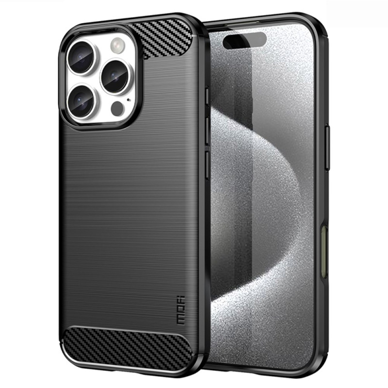 Capa MOFI em fibra de carbono escovada para iPhone 16 Pro Max