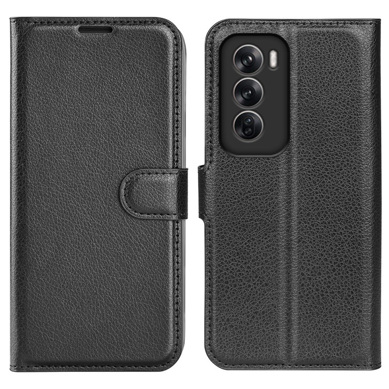 Capa
 Oppo Reno 12 5G em pele sintética Lychee Classic