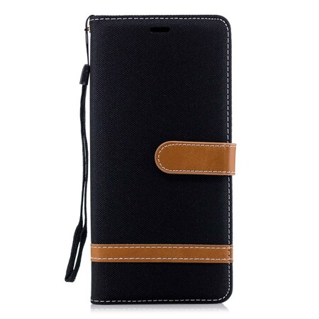 Samsung Galaxy Note 9 Capa de efeito tecido e couro
