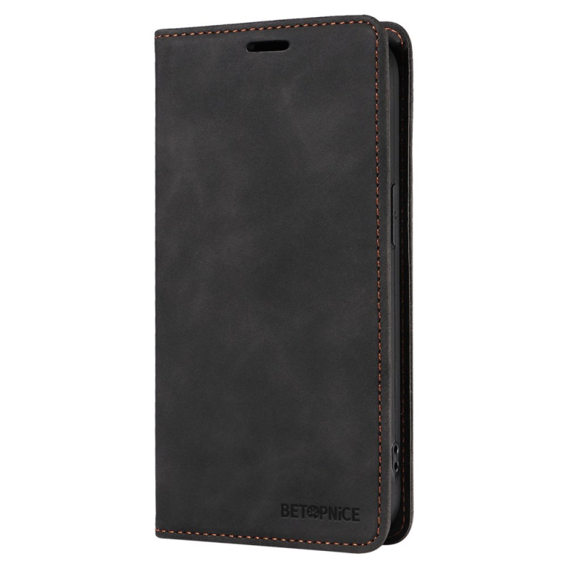 Capa Flip Oppo Reno 12 5G RFID Blocking Efeito Camurça BETOPNICE