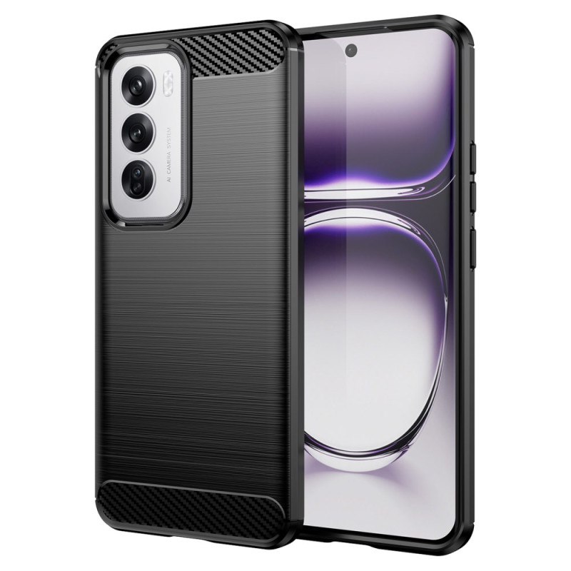 Capa Oppo Reno 12 5G em fibra de carbono escovada