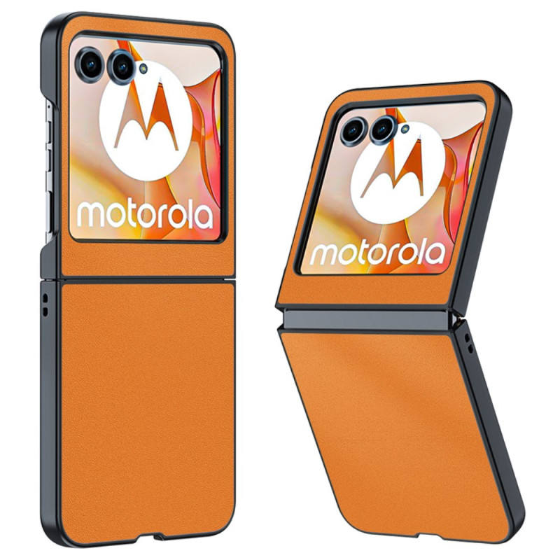 Capa Motorola Razr 50 5G Ultra-Fina Efeito Couro