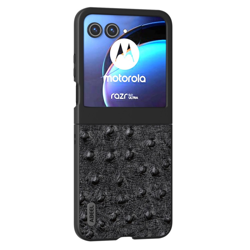 Capa Motorola Razr 50 5G Textura Avestruz Couro ABEEL