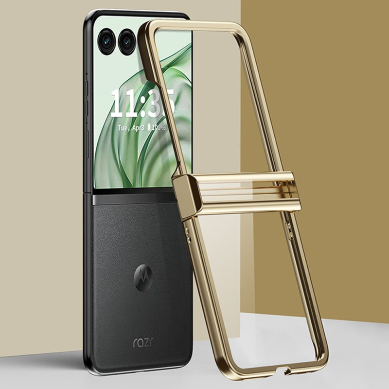 Capa Motorola Razr 50 Ultra Clear Metal Effect Edge
