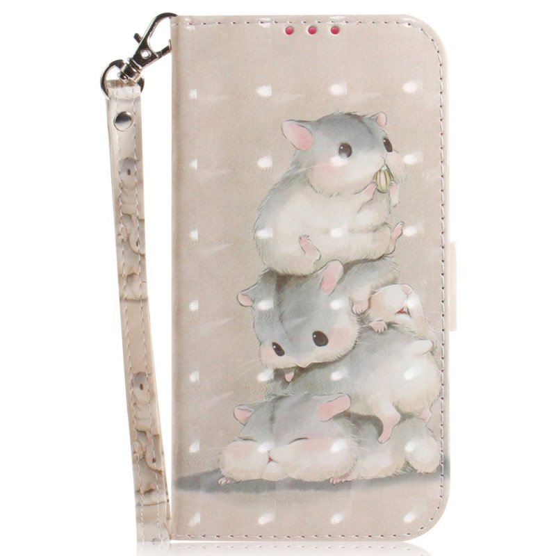 Capa com fita para Samsung Galaxy S24 FE Stacked Hamsters