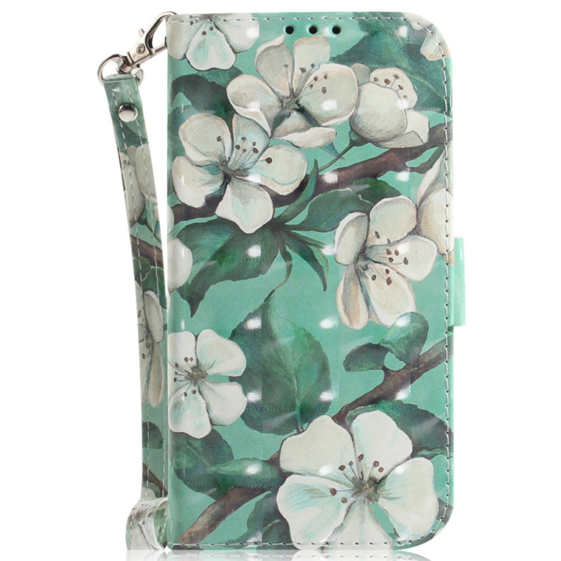 Capa para Samsung Galaxy S24 FE Watercolour Flower Strap Case