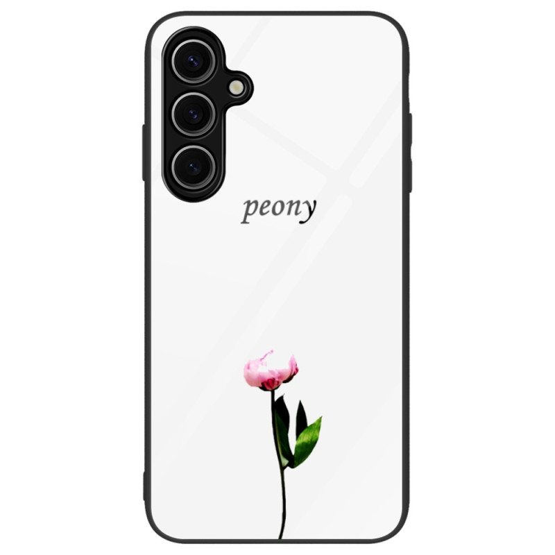 Samsung Galaxy S24 FE Capa de vidro temperado Peony