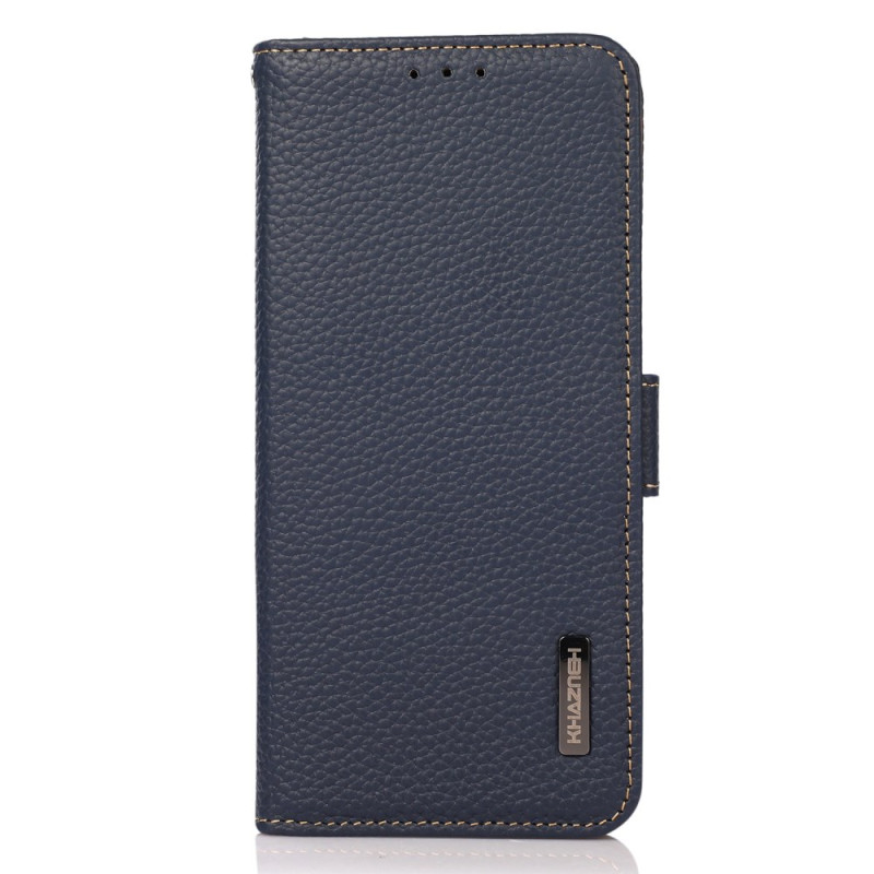 Capa em pele para Samsung Galaxy S24 FE com bloqueio RFID KHAZNEH