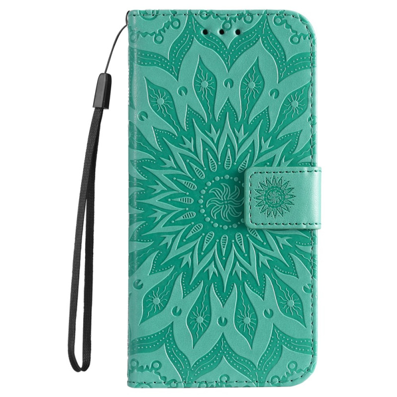 Capa Samsung Galaxy S24 FE Lanyard Sunflower Design