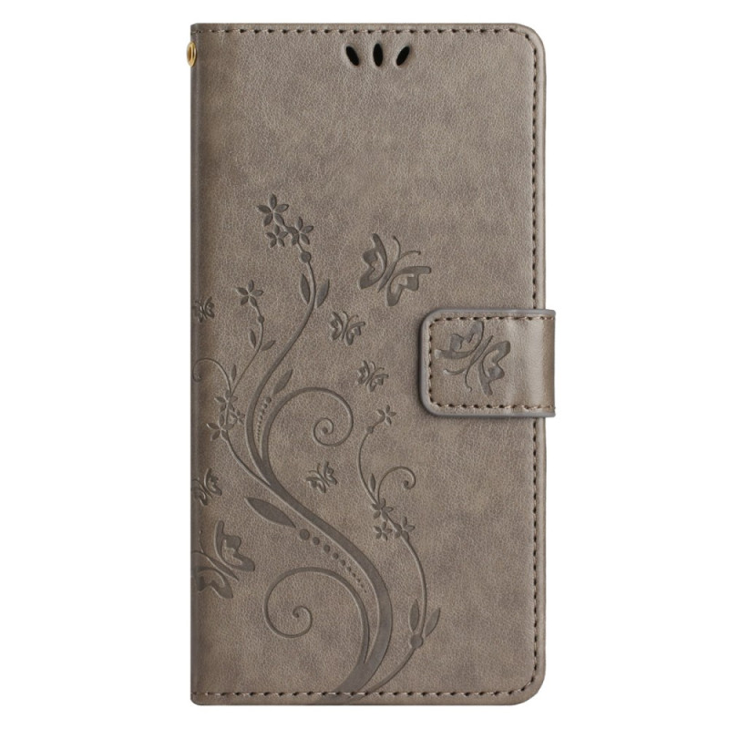 Capa para Samsung Galaxy S24 FE Design de borboletas e flores