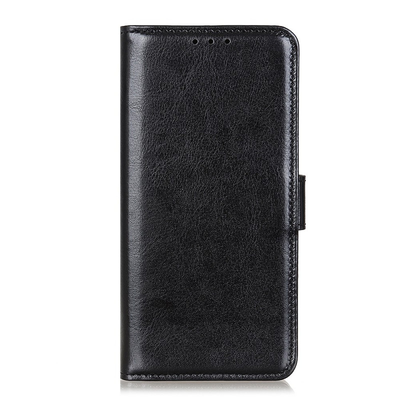 Capa de couro com patente simulada para Samsung Galaxy S24 FE