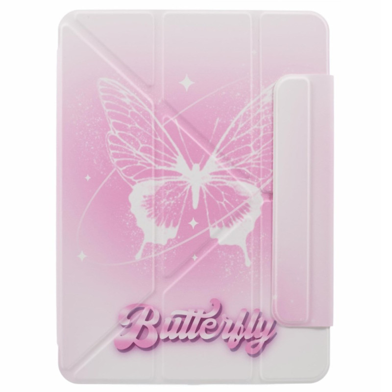 Capa Origami Pink Butterfly para iPad Pro 13 (2024)