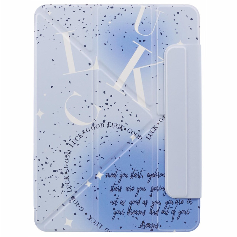 Capa inteligente para iPad Air 13 (2024) Origami Blue Letters