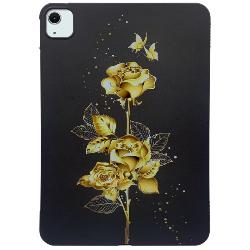 Capa para iPad Air 13 (2024) Gold Roses