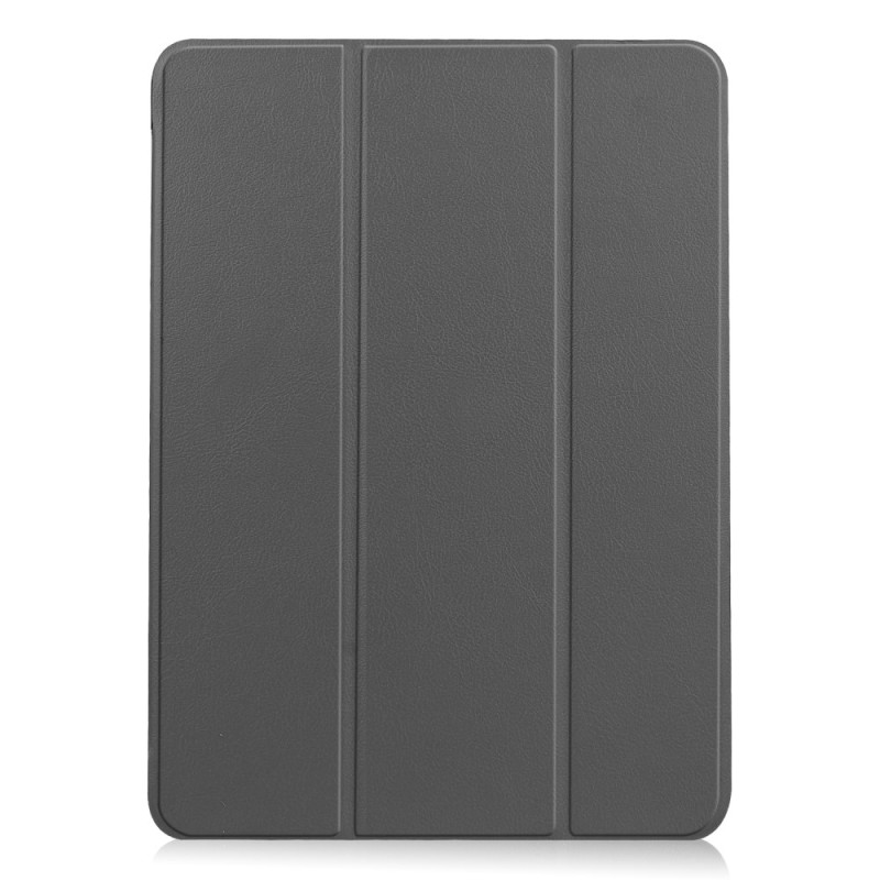 Capa inteligente para iPad Air 13 (2025) (2024) com três abas, aspeto em pele