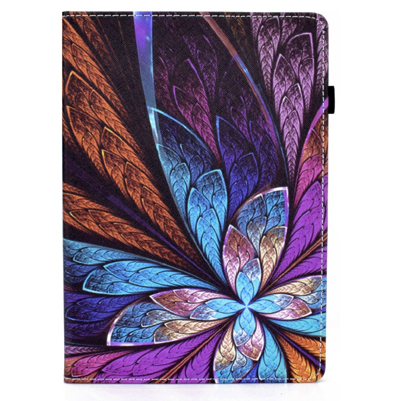 Capa para iPad Pro 11 (2024) Faixa elástica colorida com flores