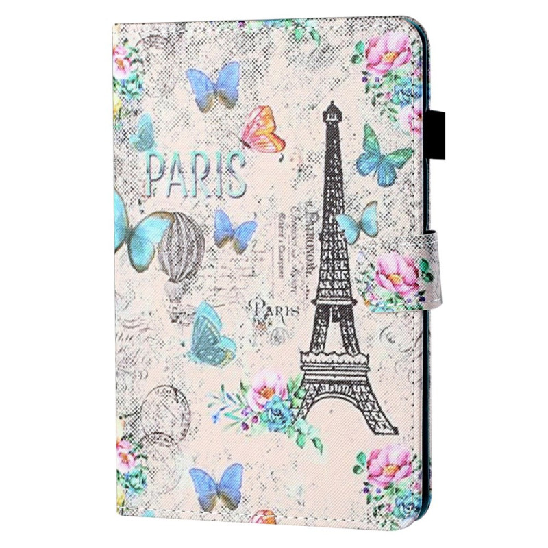 Capa para iPad Pro 11 (2024)Torre Eiffel e Borboletas