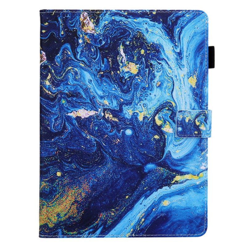 Capa azul e dourada para iPad Pro 11 (2024)