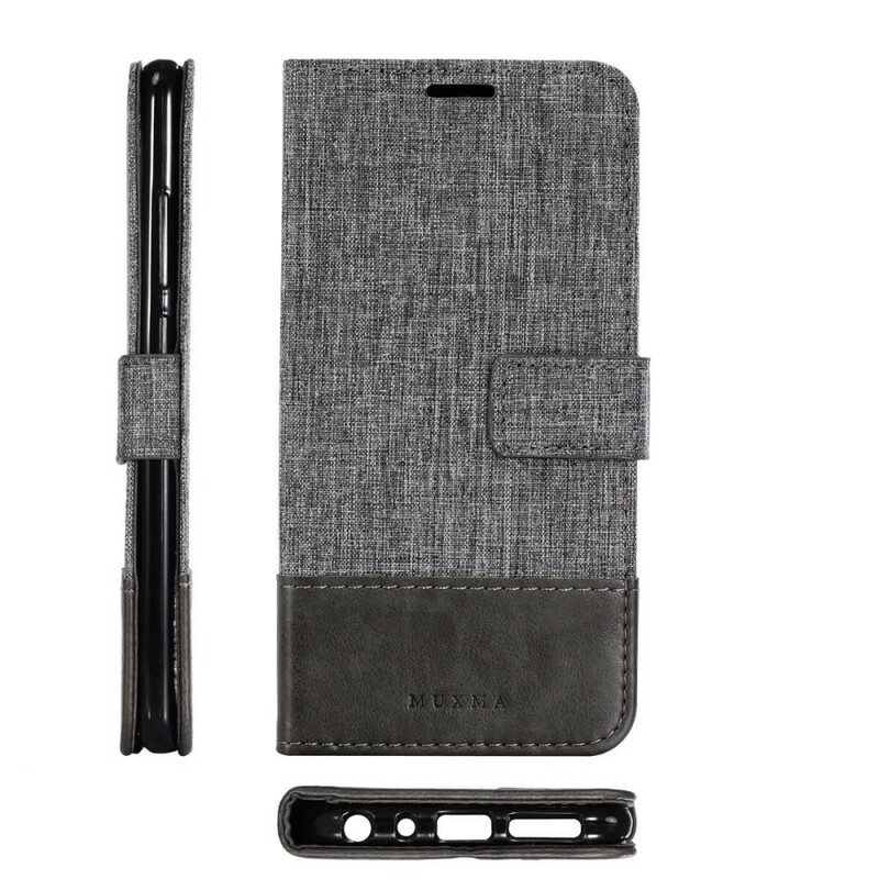 Xiaomi Redmi Note 5 Case Muxma Tecido e Efeito Couro