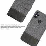 Xiaomi Redmi Note 5 Case Muxma Tecido e Efeito Couro