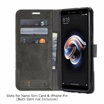 Xiaomi Redmi Note 5 Case Muxma Tecido e Efeito Couro