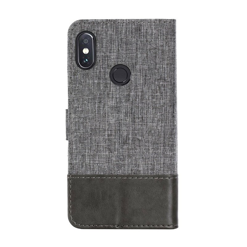 Xiaomi Redmi Note 5 Case Muxma Tecido e Efeito Couro