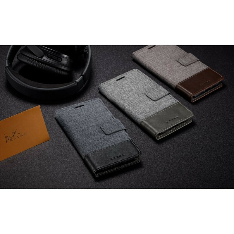 Xiaomi Redmi Note 5 Case Muxma Tecido e Efeito Couro