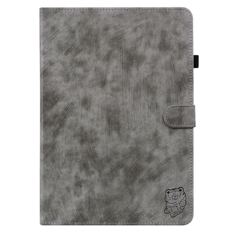 Capa para iPad Air 11 (2024) Padrão tigre Efeito camurça