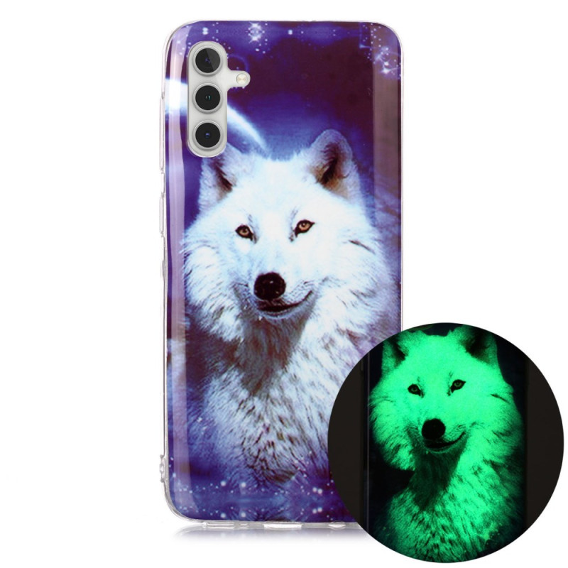 Capa para Samsung Galaxy A24 4G Luminous Starry Sky Wolf